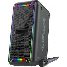 Coluna Bluetooth Avenzo AV-SP3201B com LED e Função True Wireless