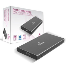 Caixa Externa USB 3.2 para HDD/SSD 2.5" SATA